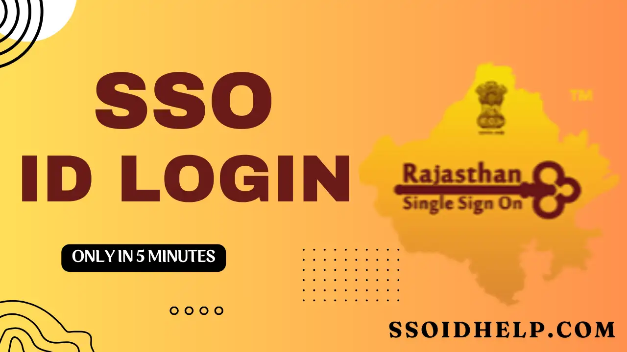 SSO id login Rajasthan